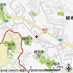 神奈川県鎌倉市植木538-2周辺の地図