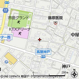 愛知県江南市高屋町清水140周辺の地図