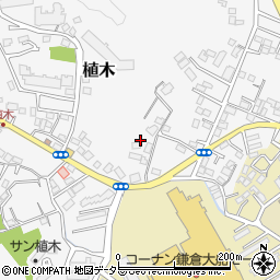 神奈川県鎌倉市植木286周辺の地図