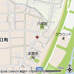 岐阜県大垣市直江町464周辺の地図