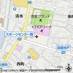江南市　スポーツセンター周辺の地図