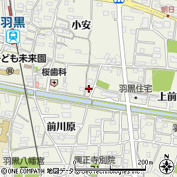 愛知県犬山市羽黒小安132周辺の地図