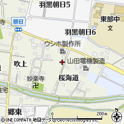 愛知県犬山市羽黒桜海道67-2周辺の地図