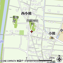 岐阜県羽島市小熊町西小熊1695周辺の地図