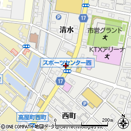 愛知県江南市高屋町清水89周辺の地図