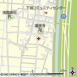 岐阜県大垣市墨俣町下宿周辺の地図