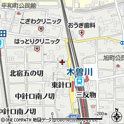 愛知県一宮市木曽川町黒田東針口11-2周辺の地図