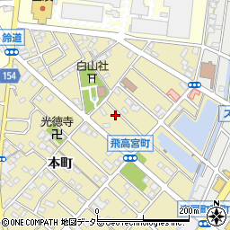 愛知県江南市飛高町宮町151周辺の地図