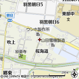 愛知県犬山市羽黒桜海道67周辺の地図
