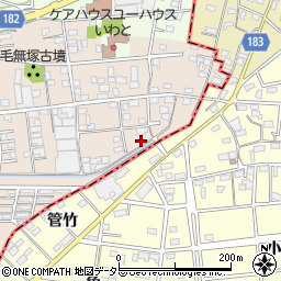 愛知県一宮市浅井町尾関同者207周辺の地図