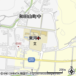 朝来市　東河学童クラブ周辺の地図