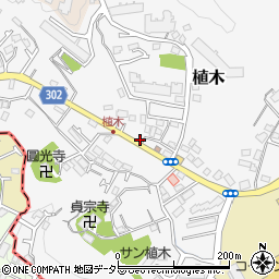 神奈川県鎌倉市植木572周辺の地図
