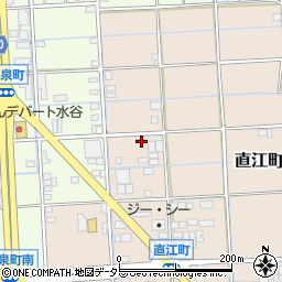 岐阜県大垣市直江町165周辺の地図