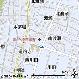 愛知県一宮市木曽川町里小牧渡瀬周辺の地図