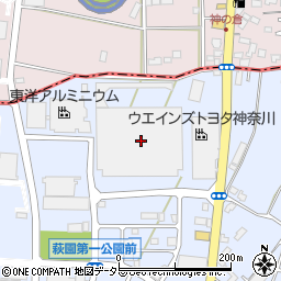 神奈川県茅ヶ崎市萩園3886周辺の地図