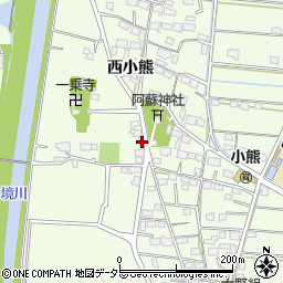 岐阜県羽島市小熊町西小熊4288周辺の地図