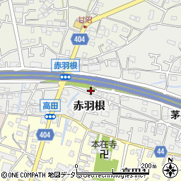 神奈川県茅ヶ崎市赤羽根111-4周辺の地図