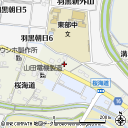 愛知県犬山市羽黒桜海道17-1周辺の地図