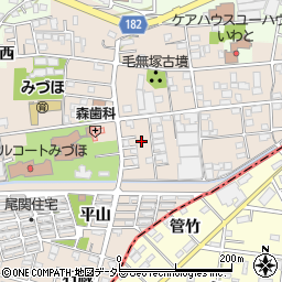 愛知県一宮市浅井町尾関同者166-9周辺の地図
