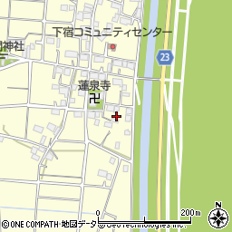 岐阜県大垣市墨俣町下宿213周辺の地図