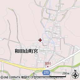 兵庫県朝来市和田山町宮周辺の地図