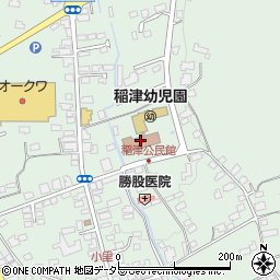 瑞浪市稲津コミュニティーセンター周辺の地図