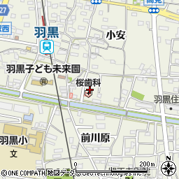 愛知県犬山市羽黒小安124周辺の地図