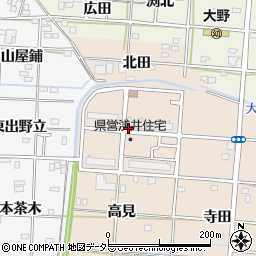 愛知県一宮市浅井町尾関長田周辺の地図