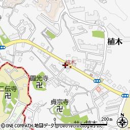 神奈川県鎌倉市植木445-4周辺の地図