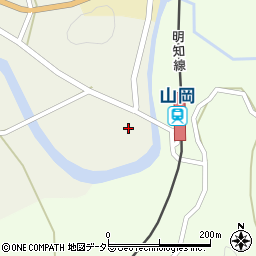 岐阜県恵那市山岡町上手向39周辺の地図