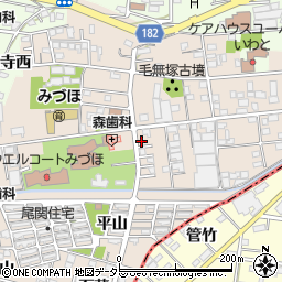 愛知県一宮市浅井町尾関同者166-8周辺の地図