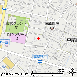 愛知県江南市高屋町清水152周辺の地図