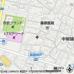 愛知県江南市高屋町清水156周辺の地図