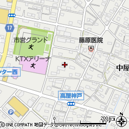愛知県江南市高屋町清水153周辺の地図