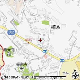 神奈川県鎌倉市植木395周辺の地図