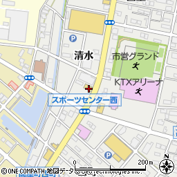 愛知県江南市高屋町清水67周辺の地図