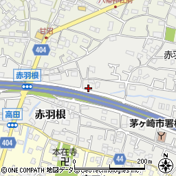 神奈川県茅ヶ崎市赤羽根152-15周辺の地図