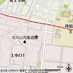 丹羽高校南周辺の地図