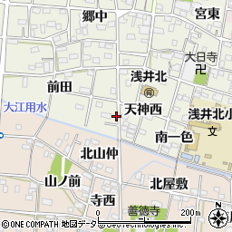 愛知県一宮市浅井町大野前田56周辺の地図