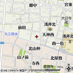 愛知県一宮市浅井町大野前田58周辺の地図