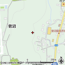 静岡県小山町（駿東郡）菅沼周辺の地図