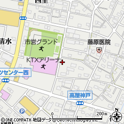 愛知県江南市高屋町清水133周辺の地図