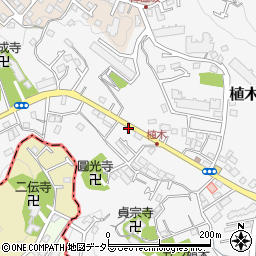 神奈川県鎌倉市植木533-4周辺の地図