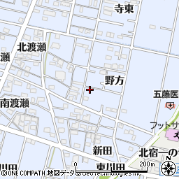 愛知県一宮市木曽川町里小牧周辺の地図