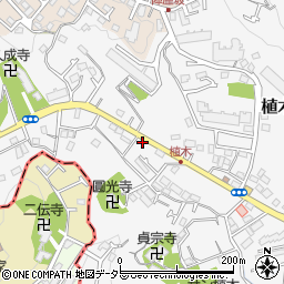 神奈川県鎌倉市植木533-2周辺の地図