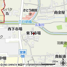愛知県犬山市羽黒東下市場周辺の地図