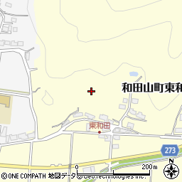 兵庫県朝来市和田山町東和田周辺の地図