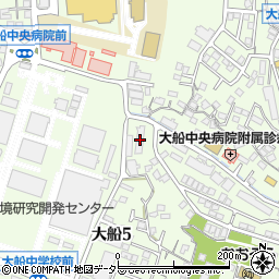 エクセラ鎌倉周辺の地図