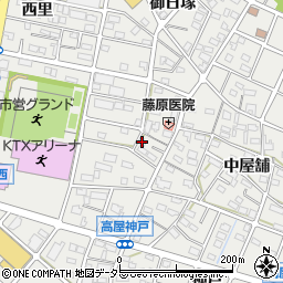 愛知県江南市高屋町清水126周辺の地図