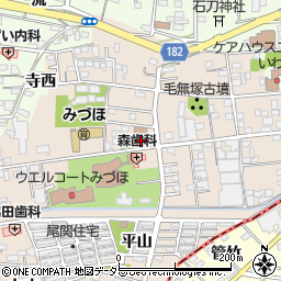 愛知県一宮市浅井町尾関同者128周辺の地図